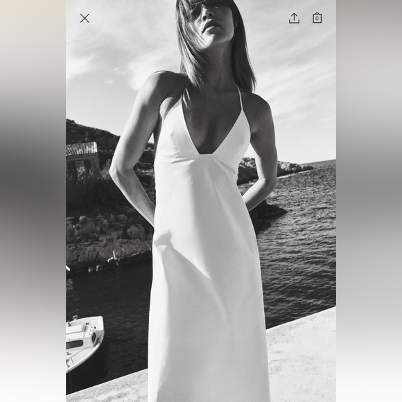 Zara NWT open back trench dress - Picture 3 of 11